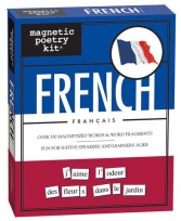 French magnetic poetry kit for adults.<sup>FS</sup>