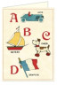 French Vintage ABC Greeting Card